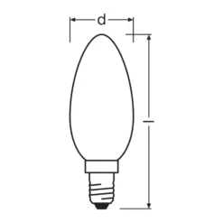 Ledvance LED Classic E14 Kronljus Filament Matt 3.8W 806lm - 827 Extra Varm Vit | Ersättare 60W