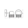 Ledvance LED Decor Spot Cork Stål Vit 3W 230lm - 827 Extra Varm Vit | Dimbar