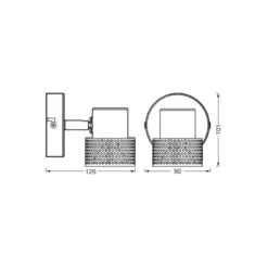 Ledvance LED Decor Spot Cork Stål Svart 3W 230lm - 827 Extra Varm Vit | Dimbar
