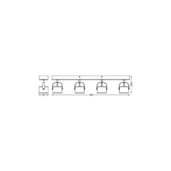Ledvance LED Decor Spot Jupiter Silver 22W 730lm - 830 Varm Vit