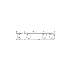 Ledvance LED Decor Spot Mars Svart 41W 1425lm - 830 Varm Vit