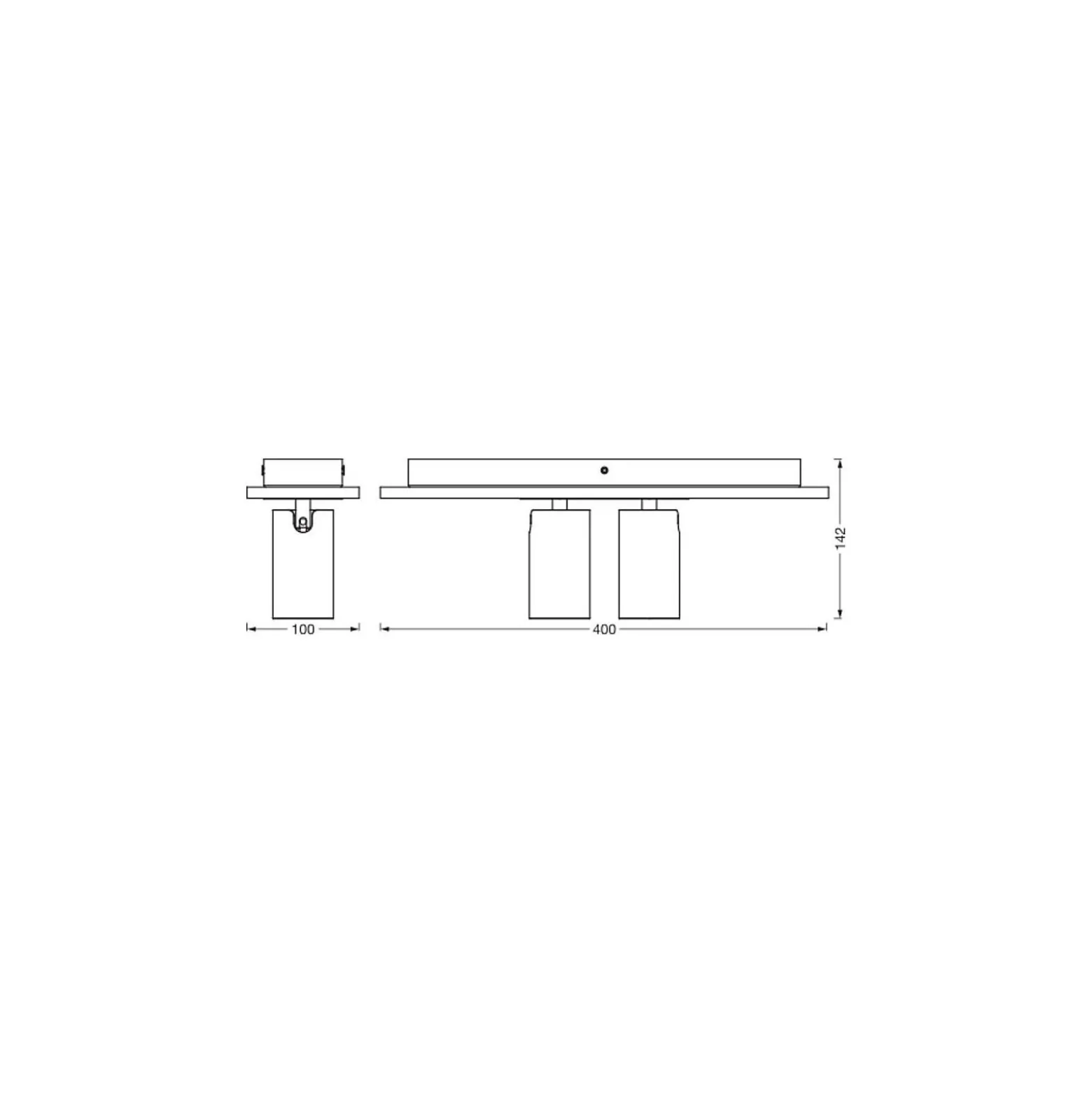 Ledvance LED Decor Spot Mercury Svart 6W 460lm - 927 Extra Varm Vit | Bästa Färgåtergivning - Dimbar