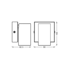 Ledvance LED Decor Spot Octagon Stål Vit 3W 230lm - 827 Extra Varm Vit | Dimbar