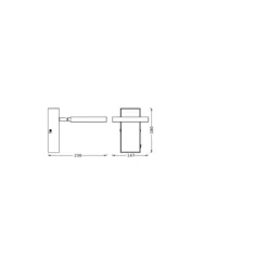 Ledvance LED Decor Spot Saturn Plast Svart 11W 215lm - 830-842-865 CCT