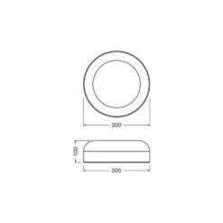 Ledvance LED Decor Vägg och Taklampa Bambu Brun 12W 400lm - 830 Varm Vit