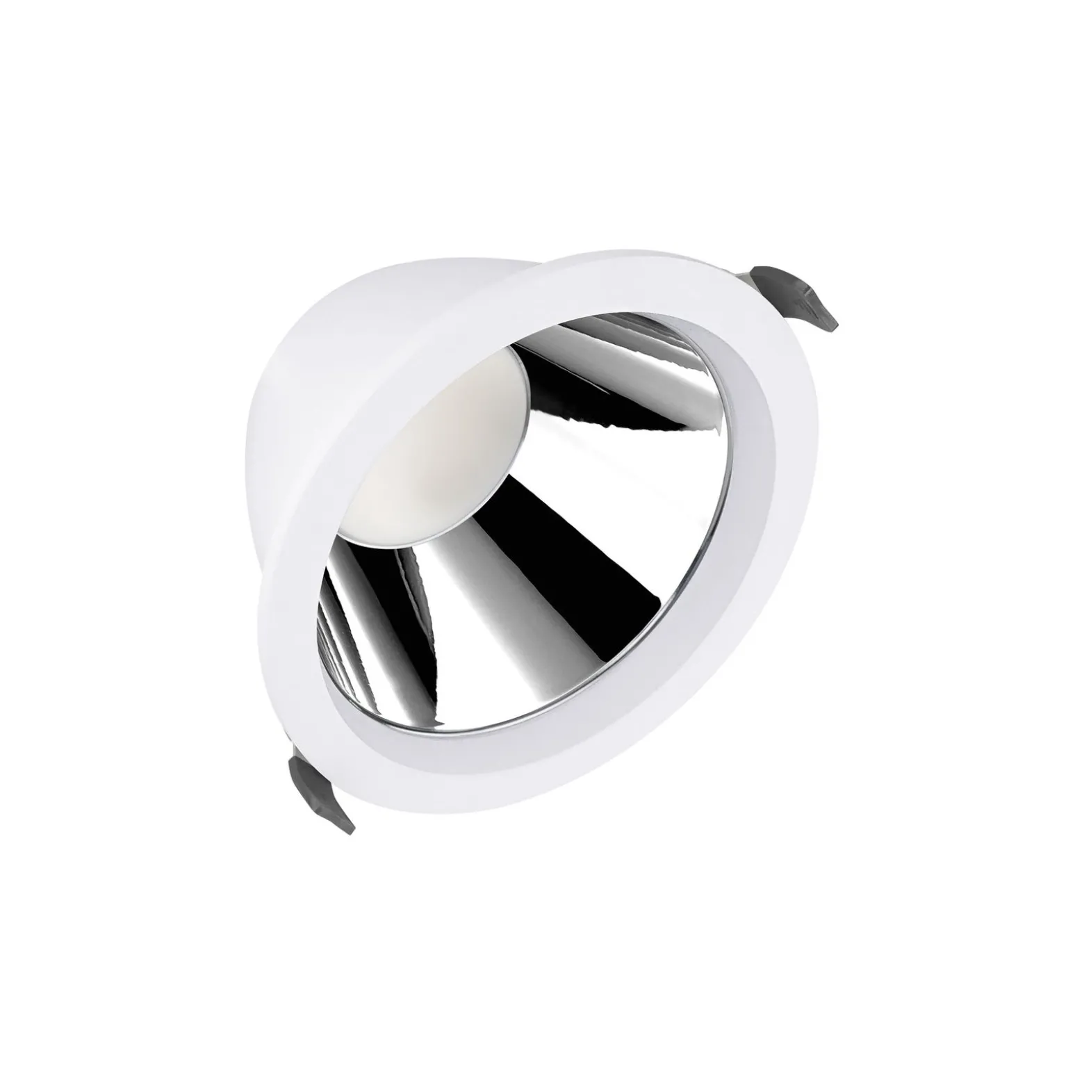 Ledvance LED Downlight Comfort High Efficiency U Aluminium Vit 15W 1950lm 55D - 830 Varm Vit | 160mm - Utskärning 150mm