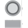 Ledvance LED Downlight Surface IP65 Aluminium Vit 45W 4725lm 36D - 830 Varm Vit | IP65