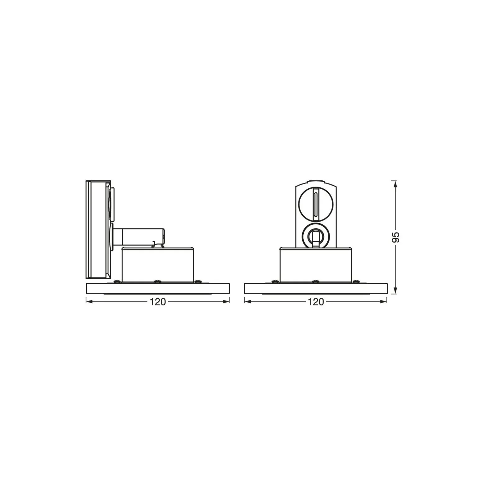 Ledvance LED 1-Fas Skenspot Cirkel Vit 6W 450lm - 830-865 Justerbar Vit