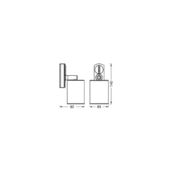 Ledvance LED 1-Fas Skenspot Svart 8W 230lm - 830-865 Justerbar Vit