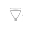 Ledvance LED Gatubelysning Area Urban Lykta Svart 29W 2040lm 145D - 830-840 CCT | IP66 - Symmetrisk