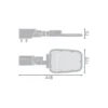 Ledvance LED gatubelysning Area Value Liten SPD Aluminium Grå 45W 6075lm 160x58D - 740 Kallvit | IP66 - Symmetrisk