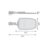 Ledvance LED Gatubelysning Area Large RV35ST Aluminium Grå 90W 12150lm 155X69D - 740 Kallvit | IP66 - Asymmetrisk