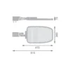Ledvance LED Gatubelysning Area Large RV35ST Aluminium Grå 120W 16200lm 155X69D - 765 Dagsljus | IP66 - Asymmetrisk
