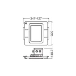 Ledvance LED Gatubelysning Urban Villa Retrofit 60W 8100lm 140D - 730 Varm Vit | IP66 - Dali Dimbar - Symmetrisk