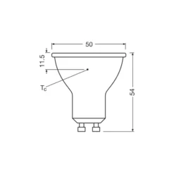 Ledvance LED GU10 PAR16 Performance 3.7W 350lm 36D - 930 Varm Vit | Bästa Färgåtergivning - Dimbar - Ersättare 50W