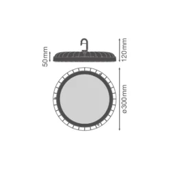 Ledvance LED Highbay Compact Gen 2 Aluminium Svart 220W 34100lm 110D - 840-850-865 CCT | IP65