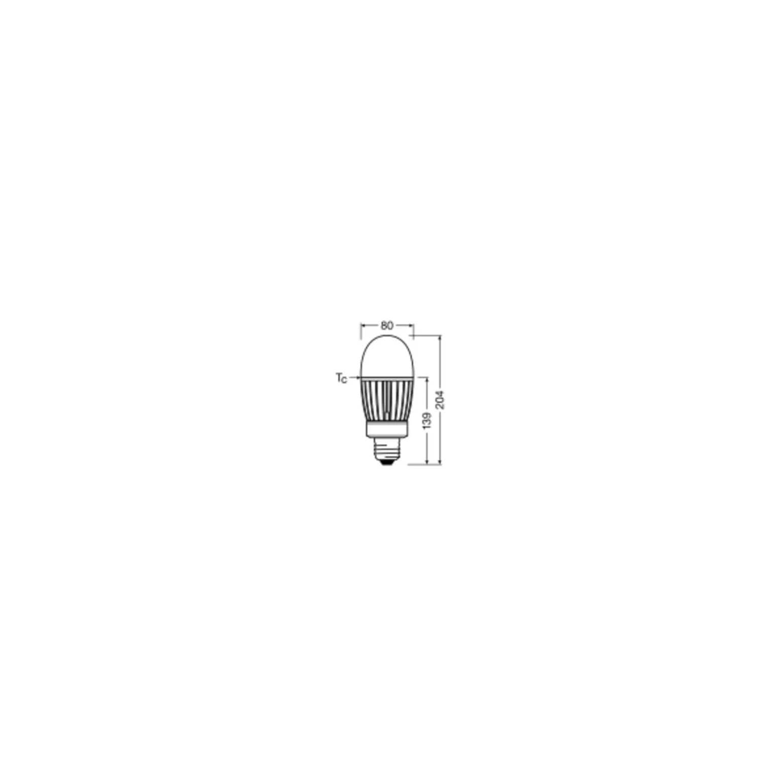 Ledvance LED Lampa HQL LED P E40 41W 5400lm - 827 Extra Varm Vit | Ersättare 125W