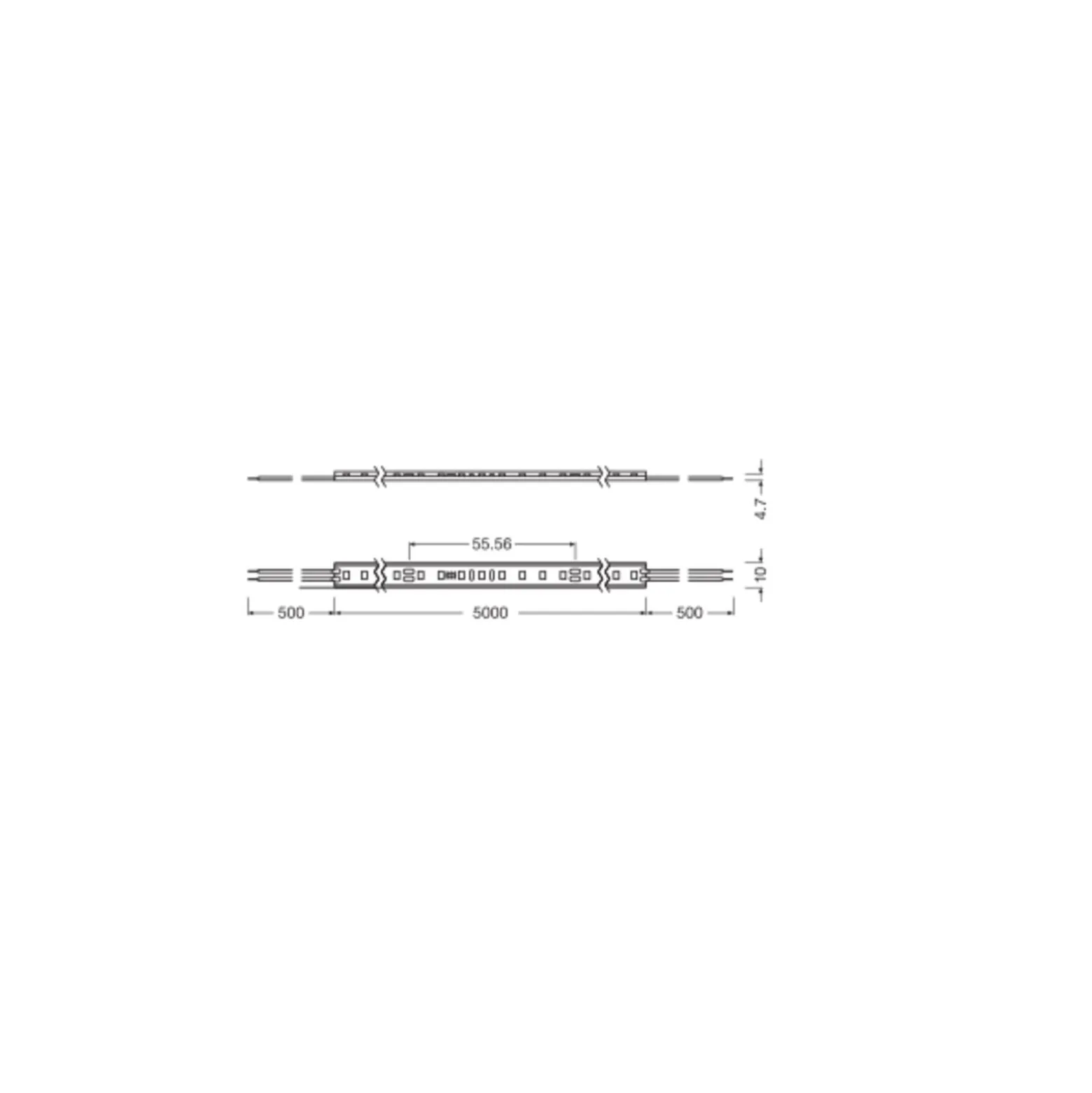 Ledvance LED-ljusslingor Performance 2000 78W 7920lm 24v - 827 Extra Varm Vit | IP67 - 5M/10mm