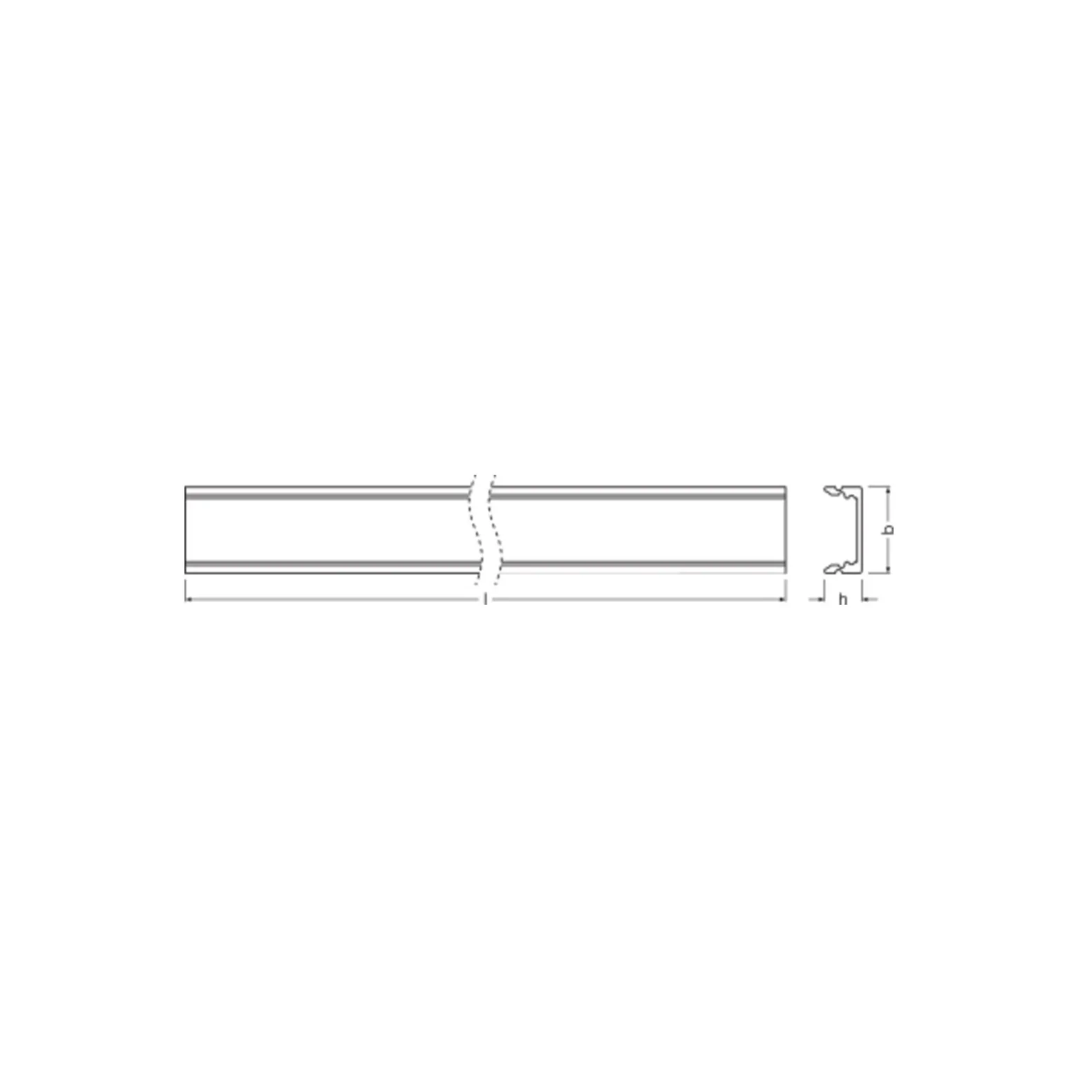 Ledvance LED-ljusslingor Profil Platt U-formad 17x7mm 100CM