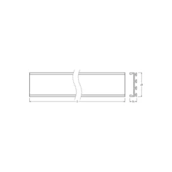 Ledvance LED-ljusslingor Profil Wide U-formad 26x8mm 100CM