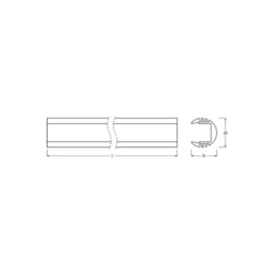 Ledvance LED-ljusslingor Profil Medium Runda Shape 18x15.5 200CM