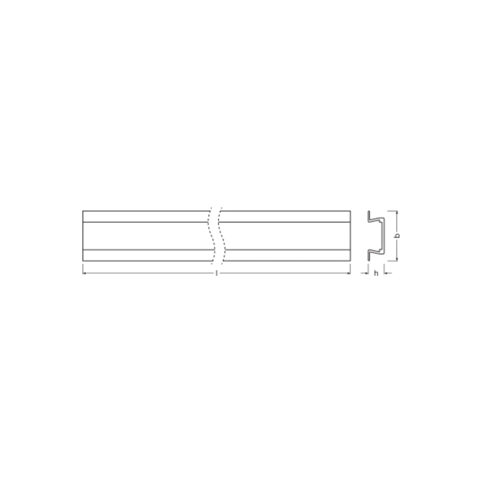 Ledvance LED-ljusslingor Profil Platt U-formad Wing 22x6mm 200CM