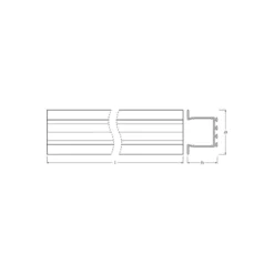 Ledvance LED-ljusslingor Profil Wide U-formad Wing 39x26 200CM