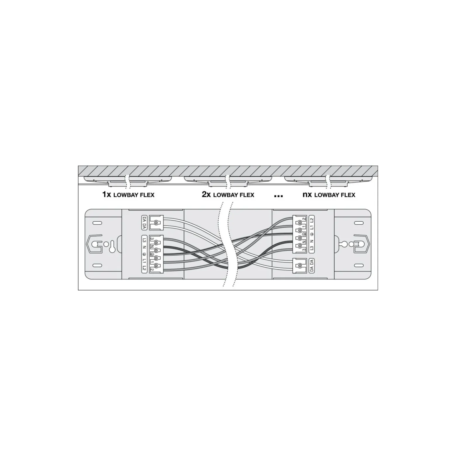 Ledvance LED Lowbay Flex Vit 73W 11315lm 60D - 840 Kallvit | IP66 - Dali Dimbar - Ersättare 250W