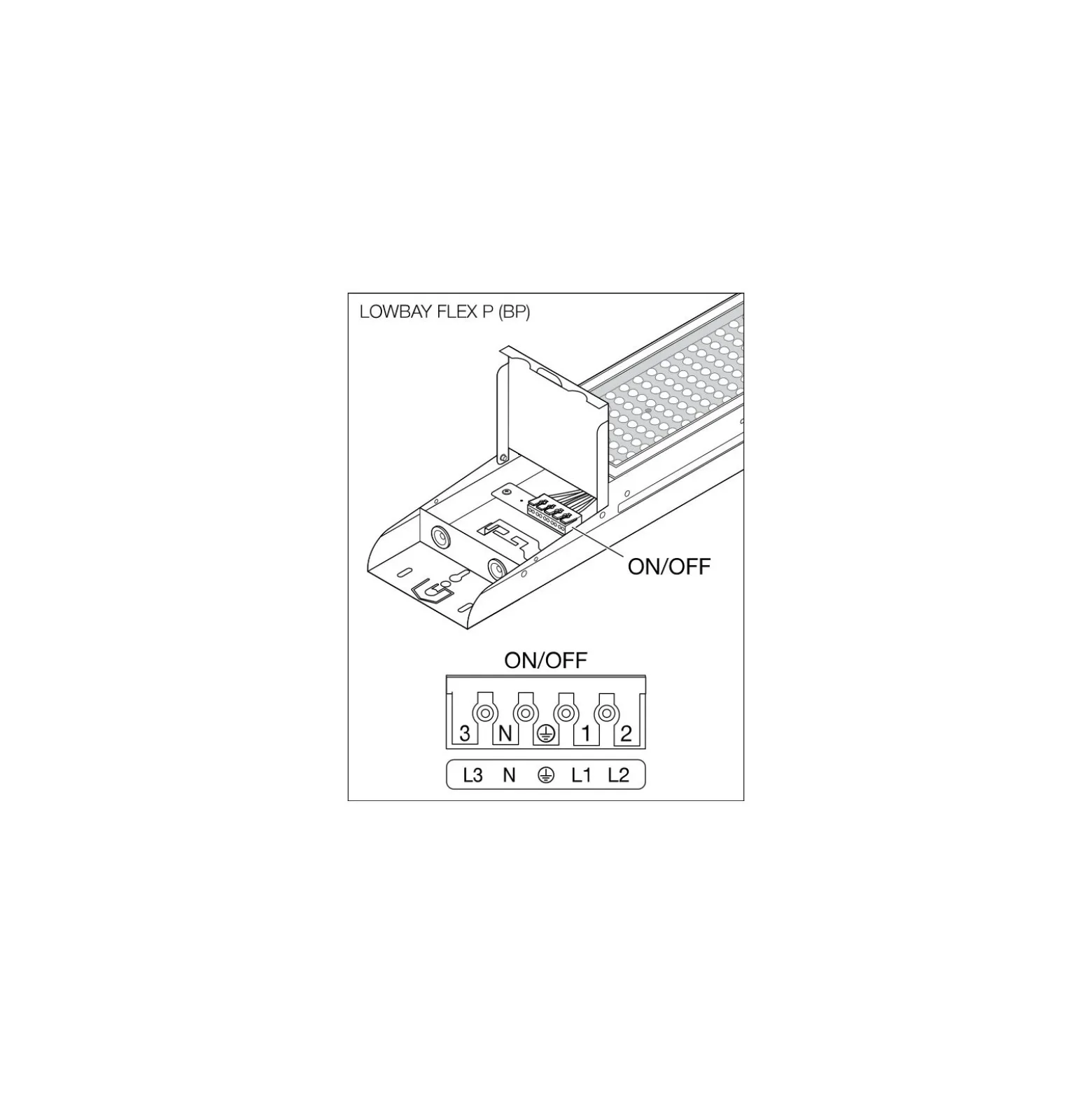 Ledvance LED Lowbay Flex Vit 140W 22000lm 60D - 840 Kallvit | IP66 - Dali Dimbar - Ersättare 400W