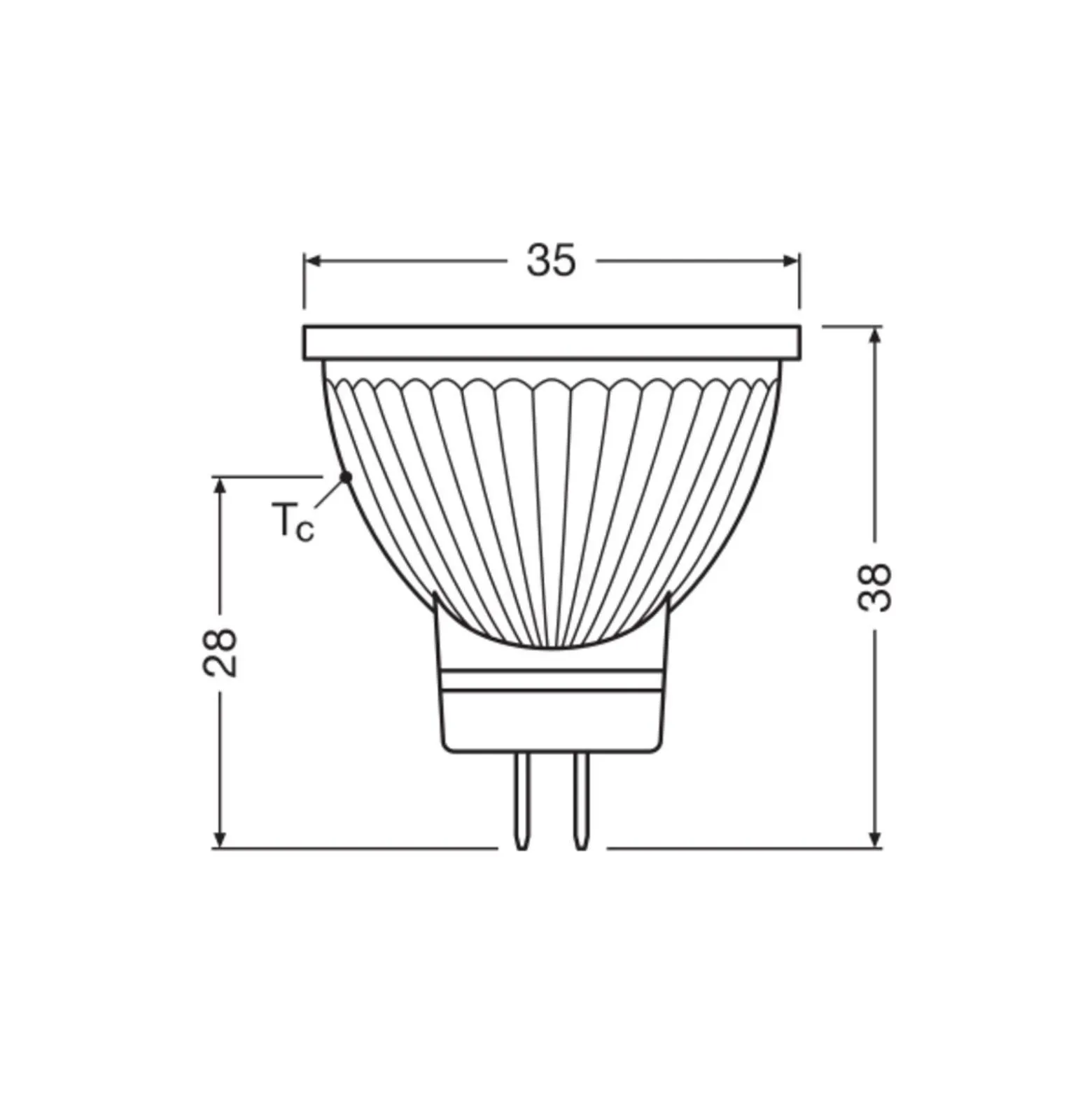 Ledvance LED MR11 Gu4 Reflektor 1.8W 184lm 36D - 827 Extra Varm Vit | Ersättare 20W
