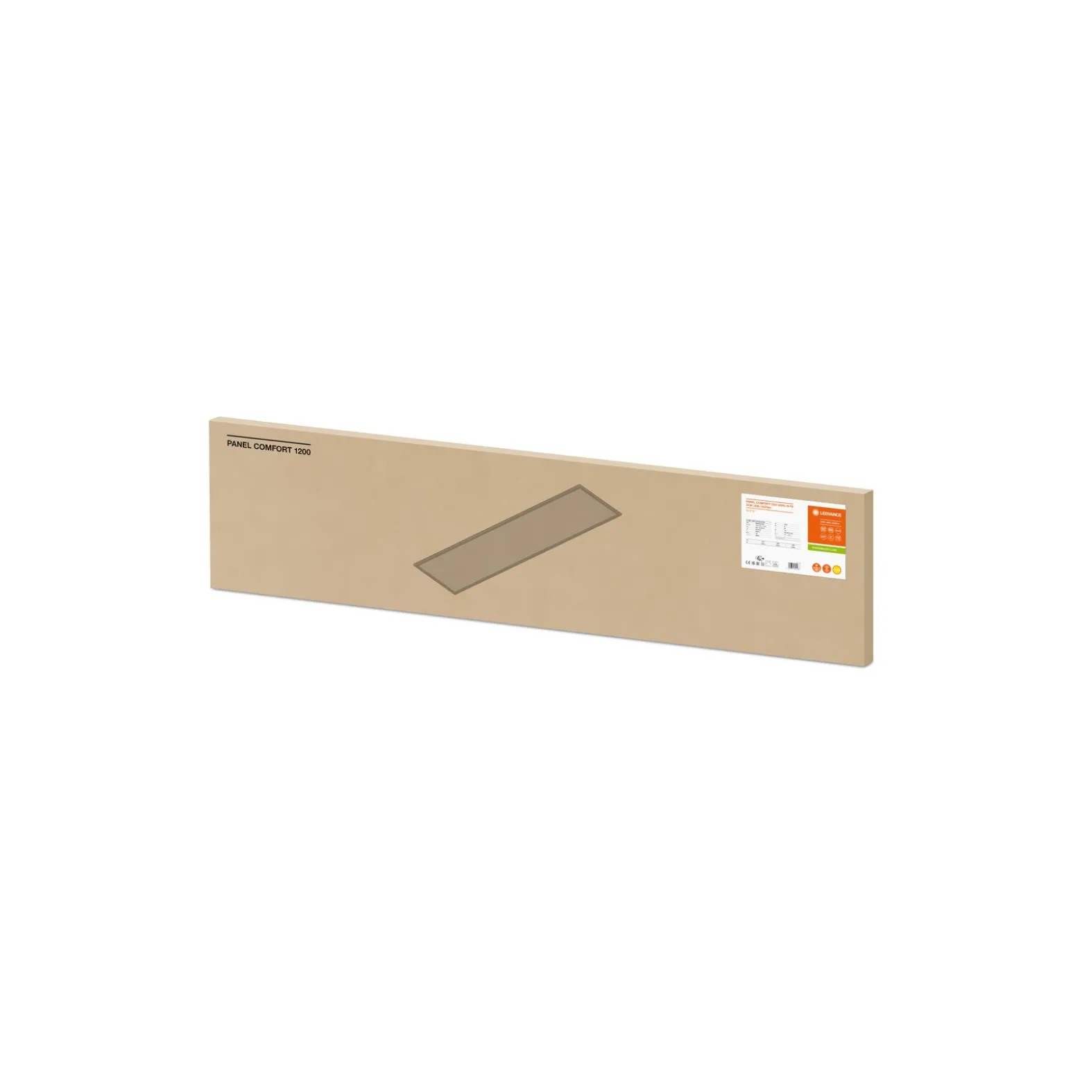 Ledvance LED Panel Comfort Aluminium Vit 33W 4320lm - 830 Varm Vit | 120x30cm - UGR < 19