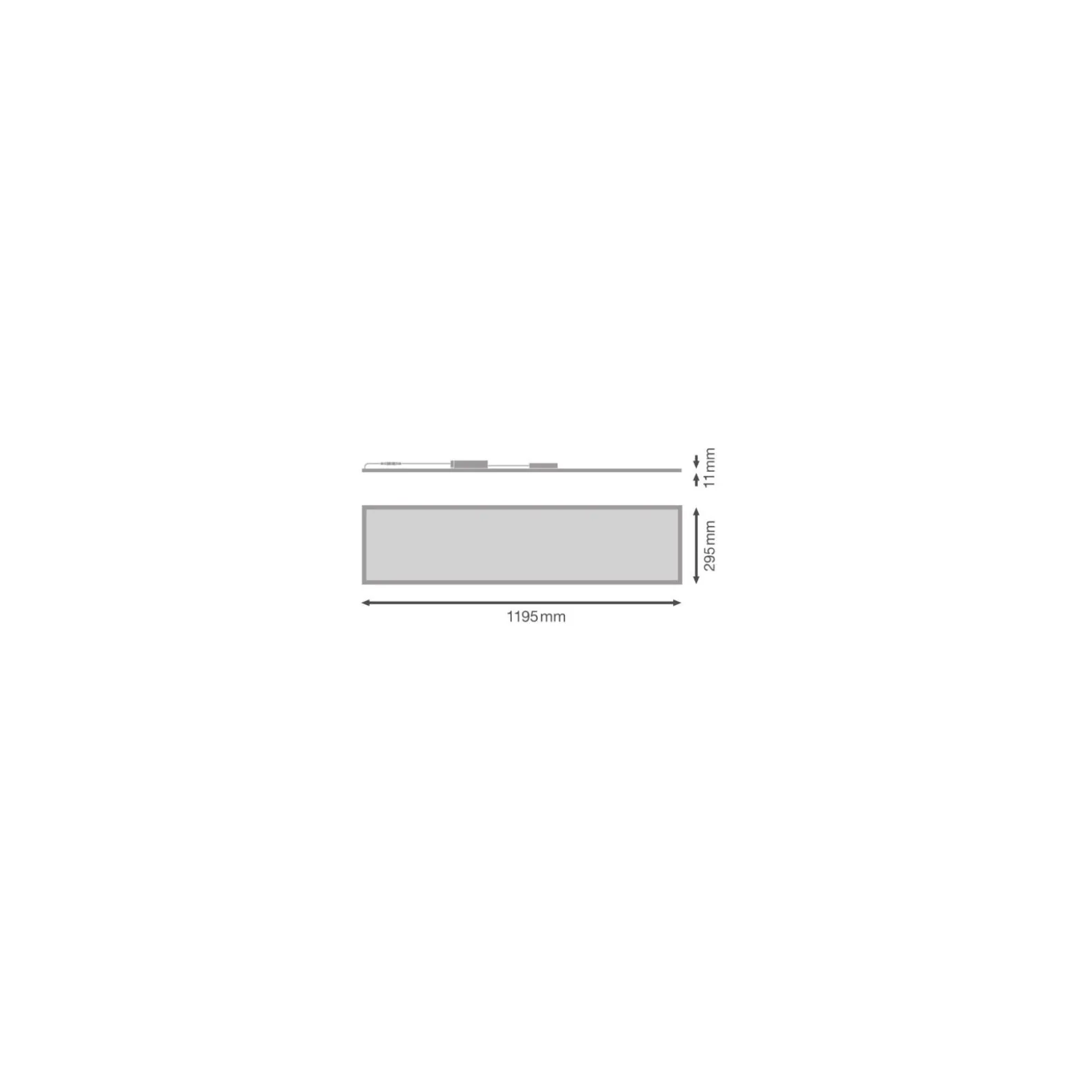 Ledvance LED Panel Comfort Aluminium Vit 33W 4320lm - 840 Kallvit | 120x30cm - UGR < 19
