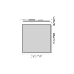 Ledvance LED Panel Comfort 28W 3640lm - 830 Varm Vit | 60x60cm - UGR <19 - Zigbee Dimbar