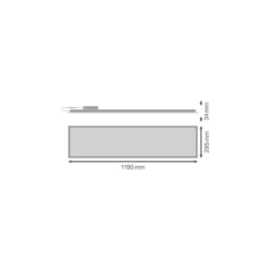 Ledvance LED Panel Compact 30W 4200lm - 840-865 CCT | 120x30cm - UGR <19