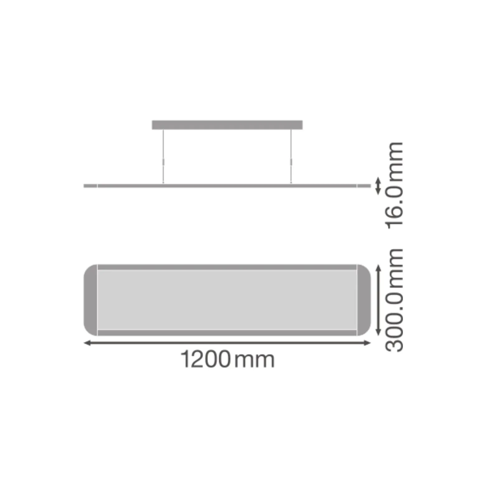 Ledvance LED Panel Direkt/Indirekt 36W 3860lm - 840 Kallvit | 120x30cm - UGR <19