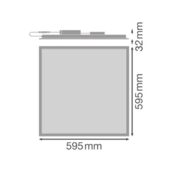 Ledvance LED Panel Flex 30W 4860lm - 840 Kallvit | 60x60cm - UGR <23 - Dali Dimbar