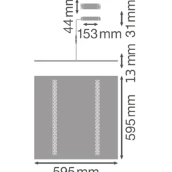 Ledvance LED Panel IndiviLED 33W 3800lm - 830 Varm Vit | 60x60cm - 3 timmar nödbelysning