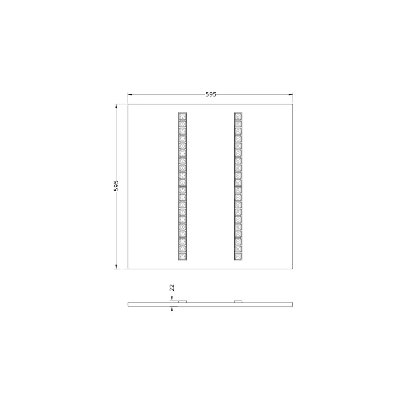 Ledvance LED Panel Indiviled 38W 4700lm - 930 Varm Vit | 60x60cm - UGR <19 - Bästa Färgåtergivning - Zigbee Dimbar