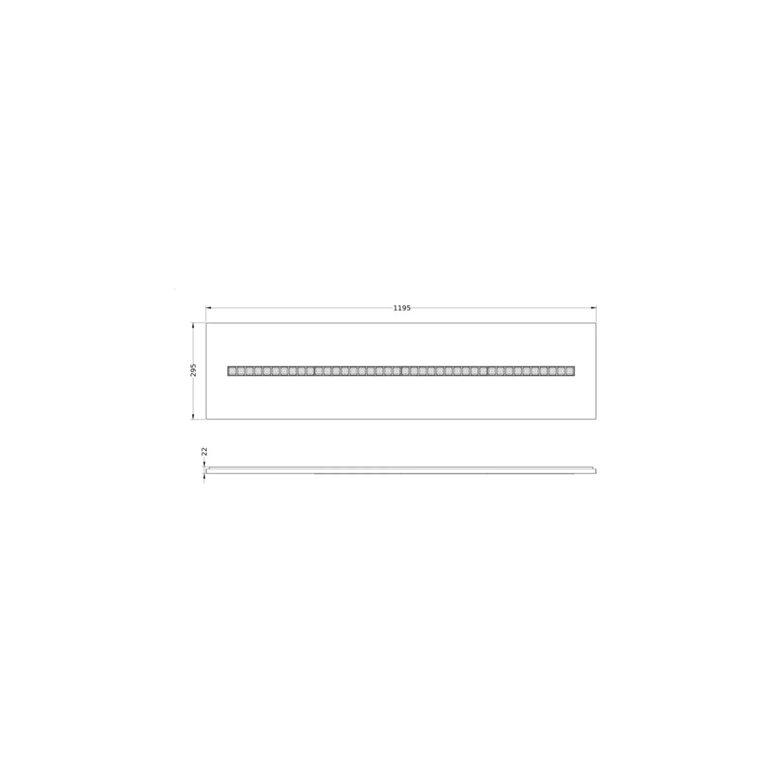 Ledvance LED Panel Indiviled 38W 4900lm - 930 Varm Vit | 120x30cm - UGR <19 - Bästa Färgåtergivning - Dali Dimbar