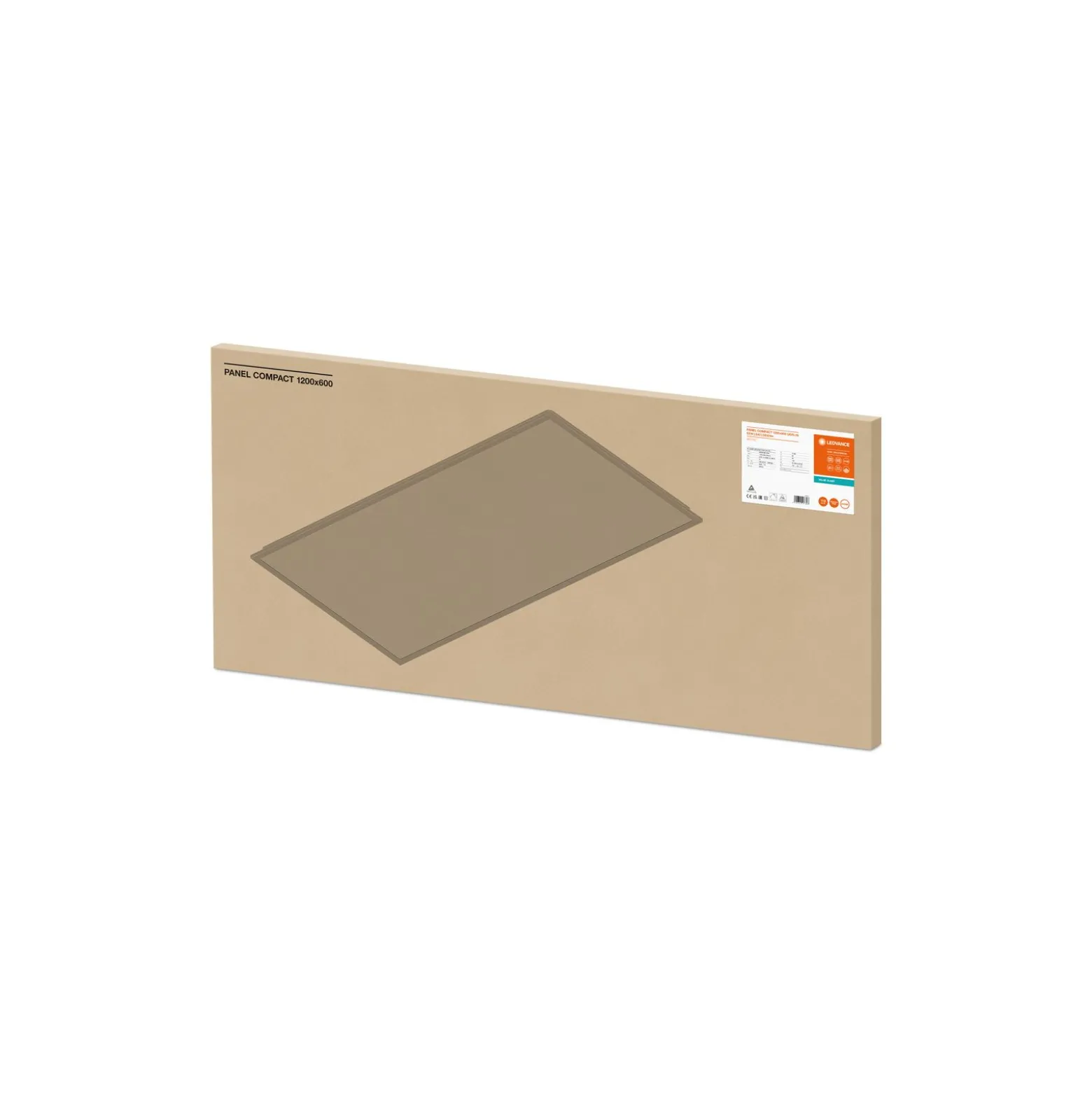 Ledvance LED Panel Kompakt Aluminium Vit 53W 5830lm - 840 Kallvit | 120x60cm - UGR < 19