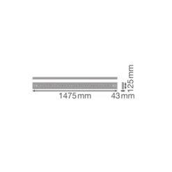 Ledvance LED Panel Linear Pendellampa IndiviLED 52W 6400lm - 940 Kallvit | 150cmx12cm - UGR <19 - Bästa Färgåtergivning - Dali Dimbar