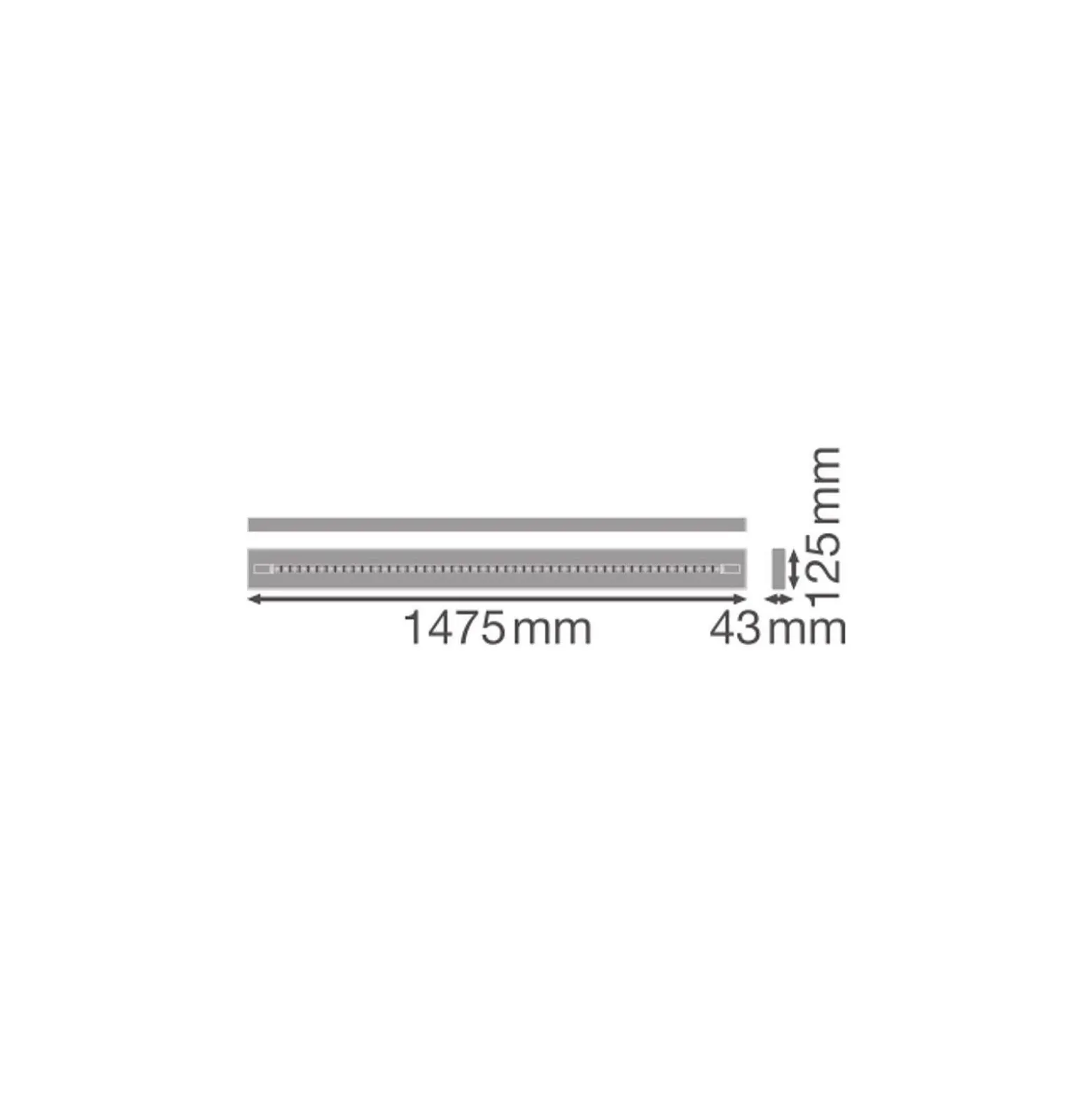 Ledvance LED Panel Linjär Indiviled Direkt/Indirekt 15 69W 9050lm - 940 Kallvit| 150x12cm - UGR <19