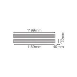 Ledvance LED Panel Linjär Pendellampa IndiviLED 34W 4200lm - 840 Kallvit | 120x12cm - UGR <16 - Zigbee Dimbar