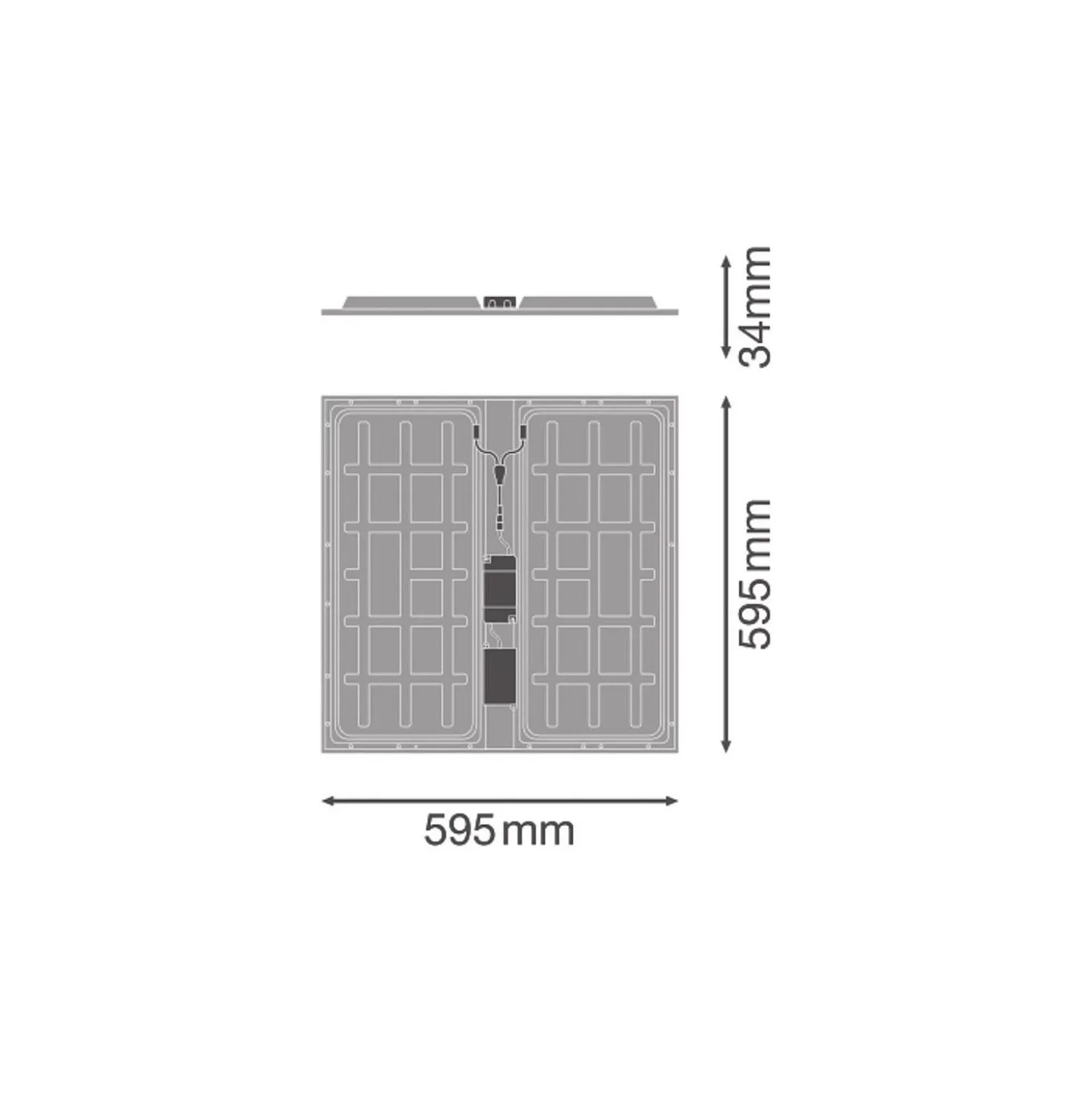 Ledvance LED Panel Protect 36W 5040lm - 830 Varm Vit | 60x60cm - UGR <22 - Zigbee Dimbar
