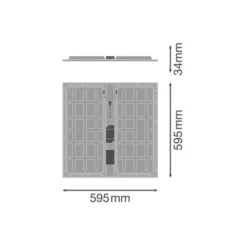 Ledvance LED Panel Protect 600 36W 5040lm - 840 Kallvit | 60x60cm - UGR <23 - Dali Dimbar