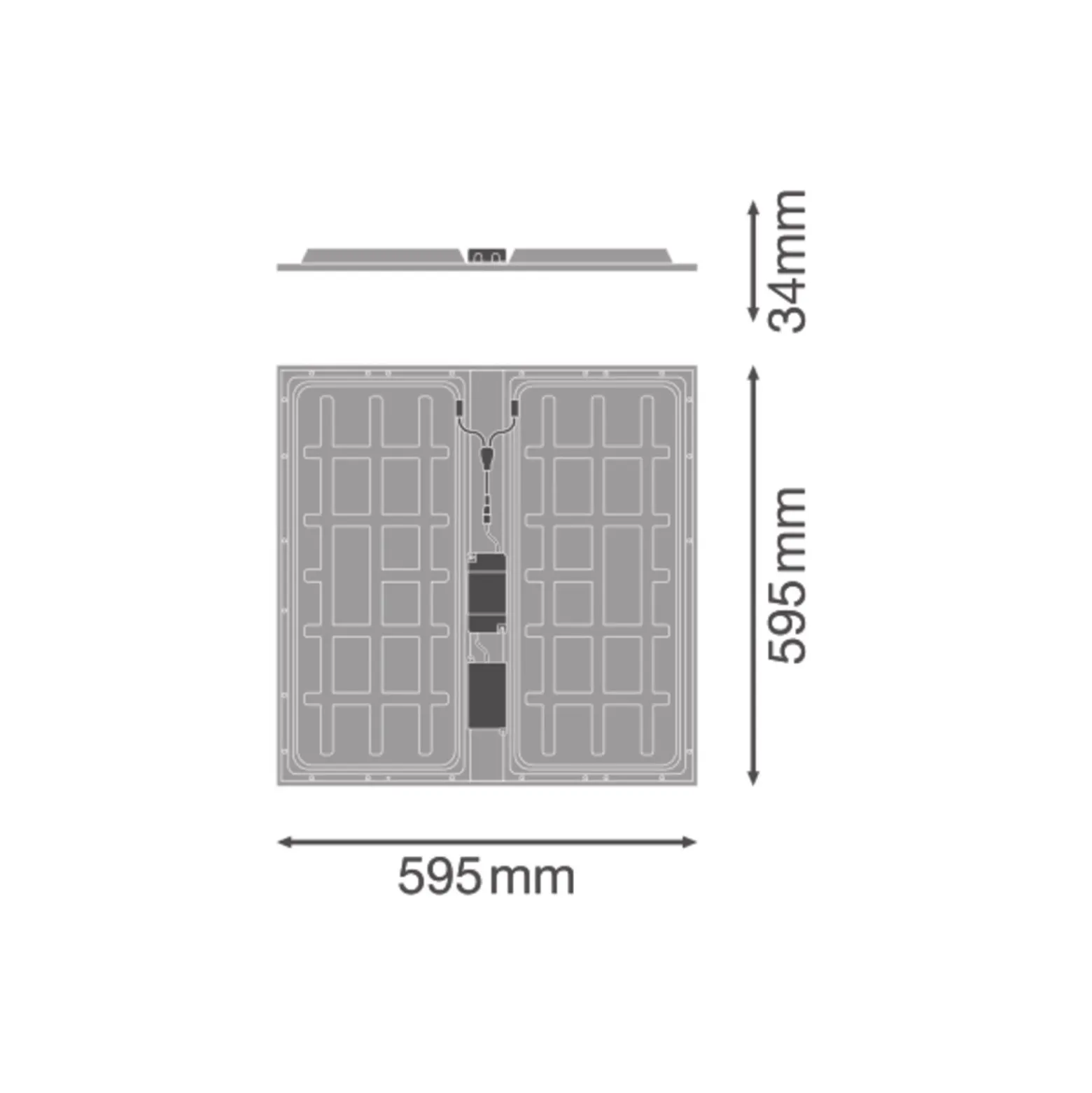 Ledvance LED Panel Protect 600 36W 5040lm - 840 Kallvit | 60x60cm - UGR <23 - Dali Dimbar