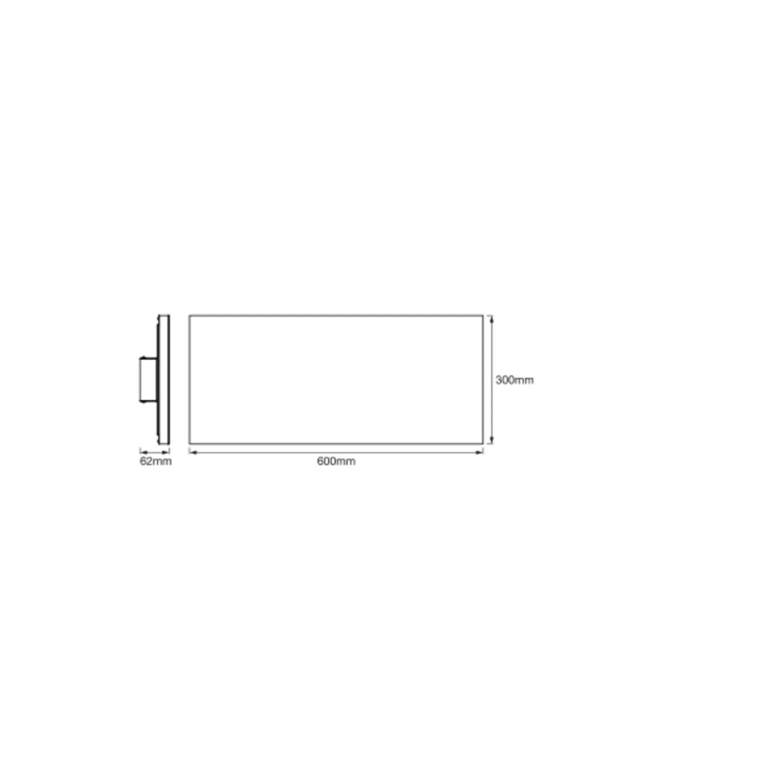 Ledvance LED Panel Smart+ Planon Trimlös 28W 2100lm - 827-865 Justerbar Vit | 60x30cm - UGR <25 - Wifi Dimbar