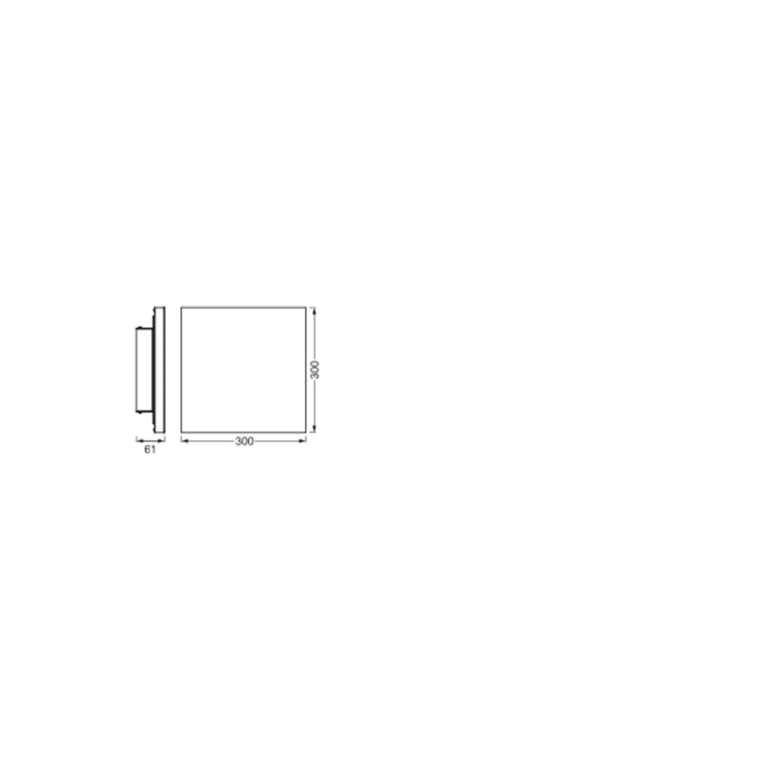 Ledvance LED Panel Smart+ Planon Sun@home Vit 20W 1800lm - 922-950 Justerbar Vit | 30x30cm - UGR <25 - Wifi Dimbar