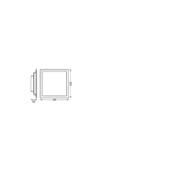 Ledvance LED Panel Smart+ Wifi Vit 14W 1100lm - 827-865 Justerbar Vit | RGBW
