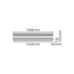 Ledvance LED Pendellampa Linear IndiviLED 25W 2800lm - 830 Varm Vit | 150x12cm - UGR <16 - Dali Dimbar